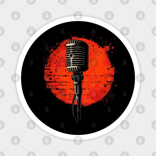 Hip hop Mic Magnet by UrbanLifeApparel